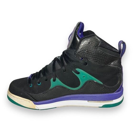 Air Jordan Flight TR 97 Black/Grape Purple/Aqua 428827-008 Youth 7 Women's 8.5 - Picture 6 of 11